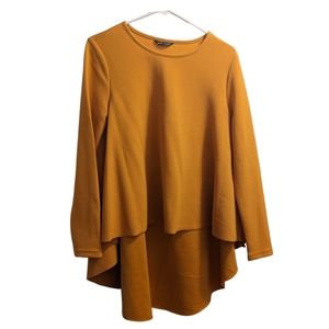 💥 SHEIN Orange High Low Long Sleeve 6